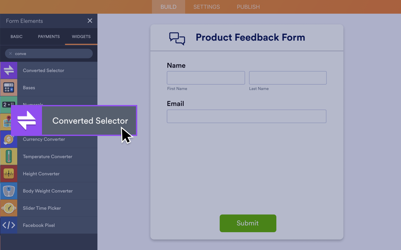 Converted Selector Screenshot 2