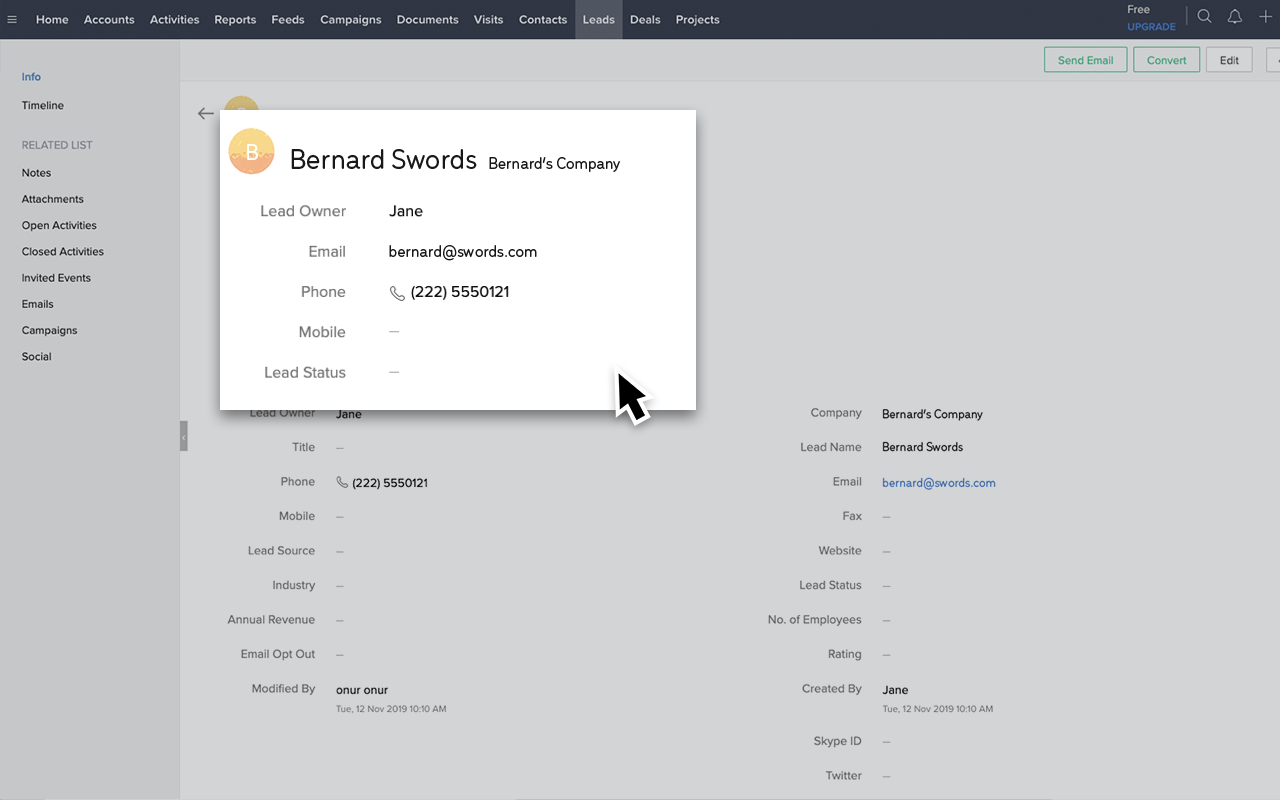 Zoho CRM Integration Screenshot 4