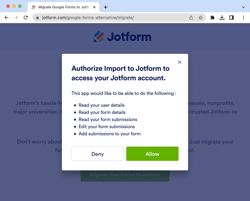 Migrate Google Forms Screenshot 2