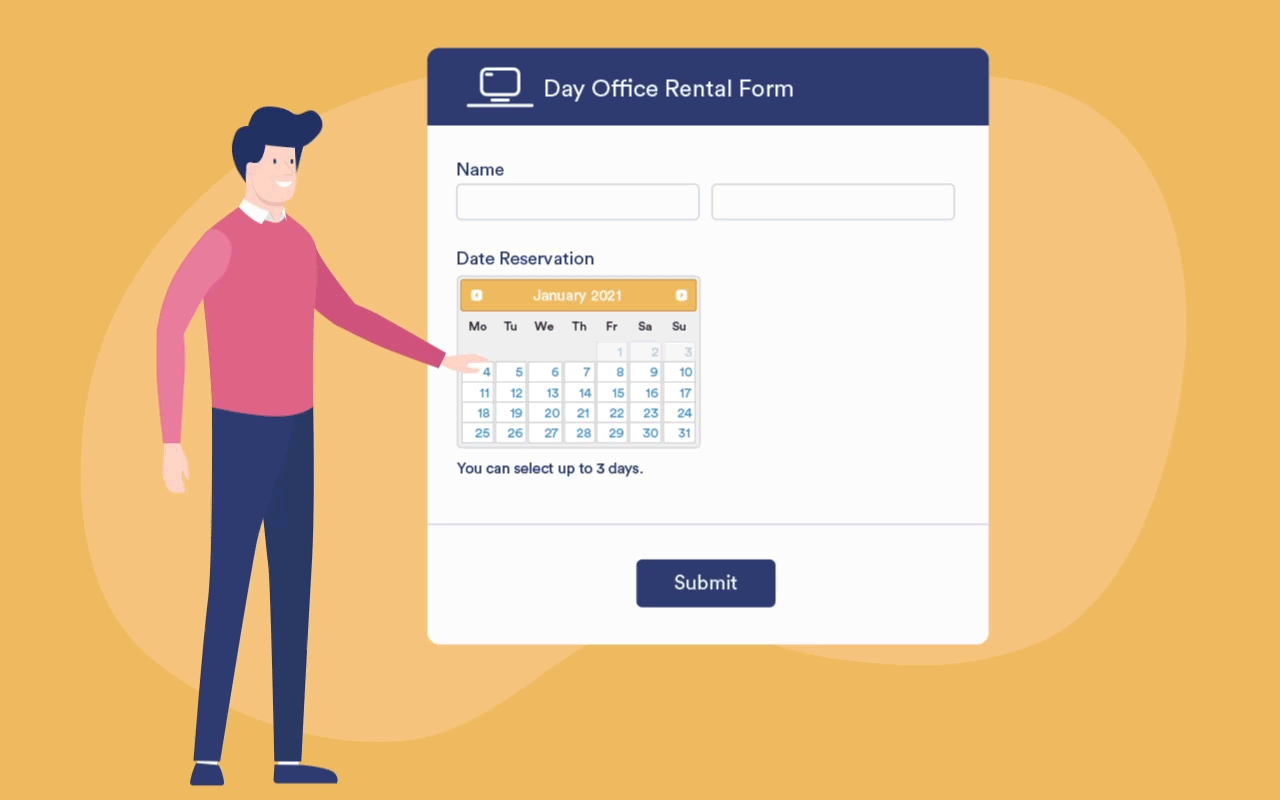 Date Reservation Screenshot 1