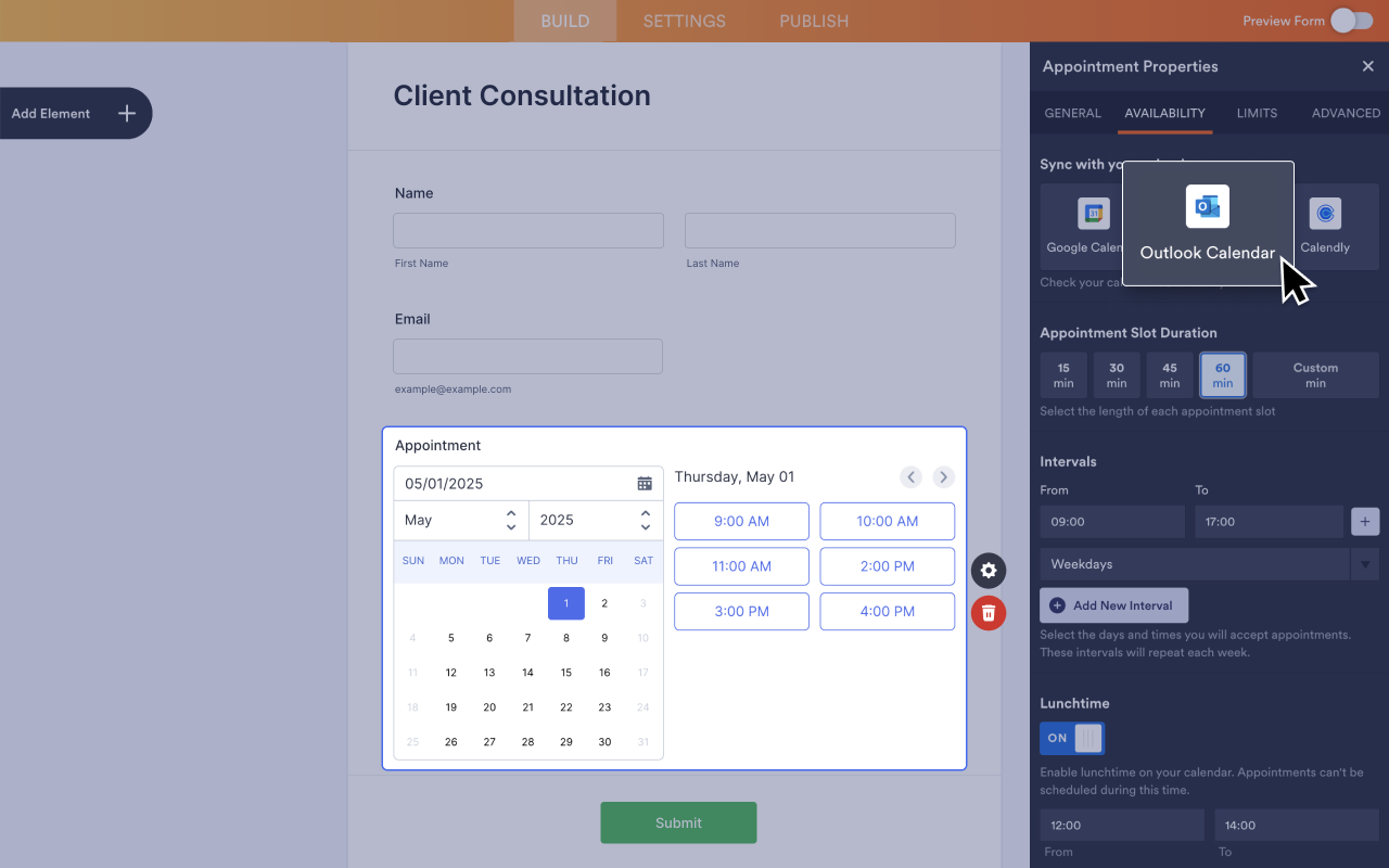 Outlook Calendar Screenshot 2