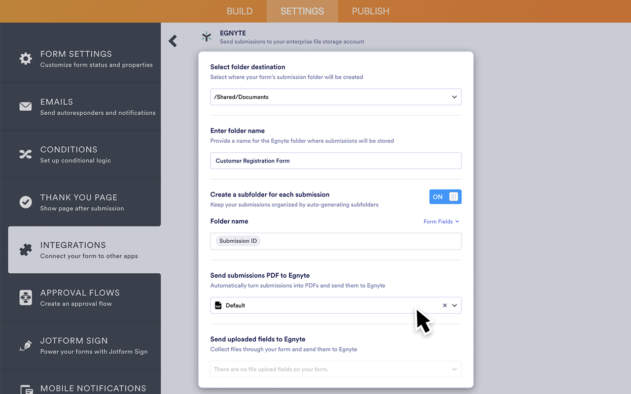 Egnyte Integration Screenshot 3