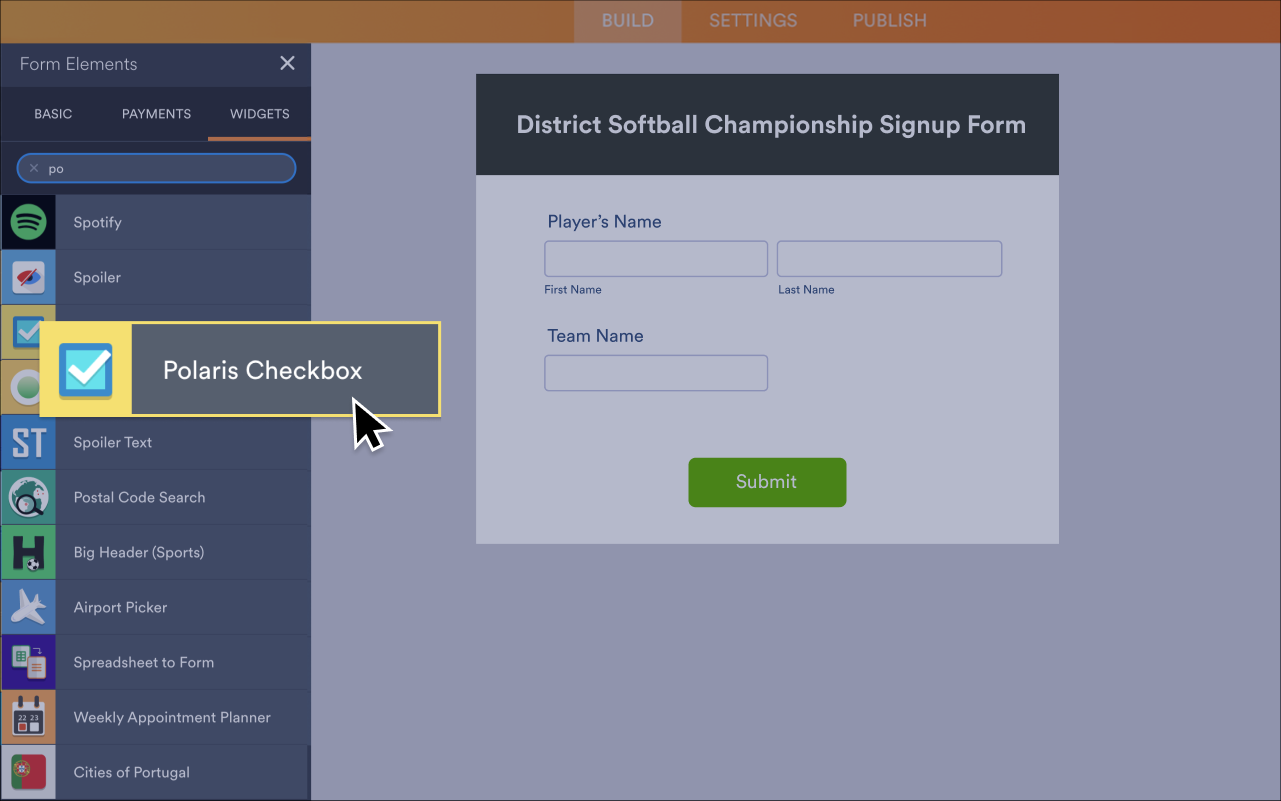 Polaris Checkbox Screenshot 2