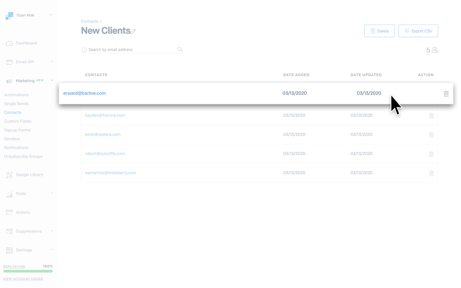 SendGrid Integration Screenshot 4