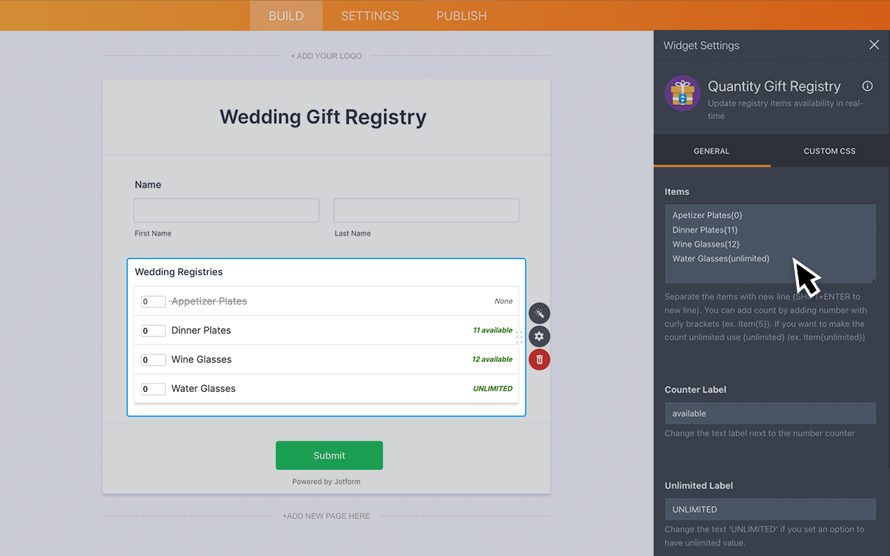 Quantity Gift Registry V2 0 Screenshot 3