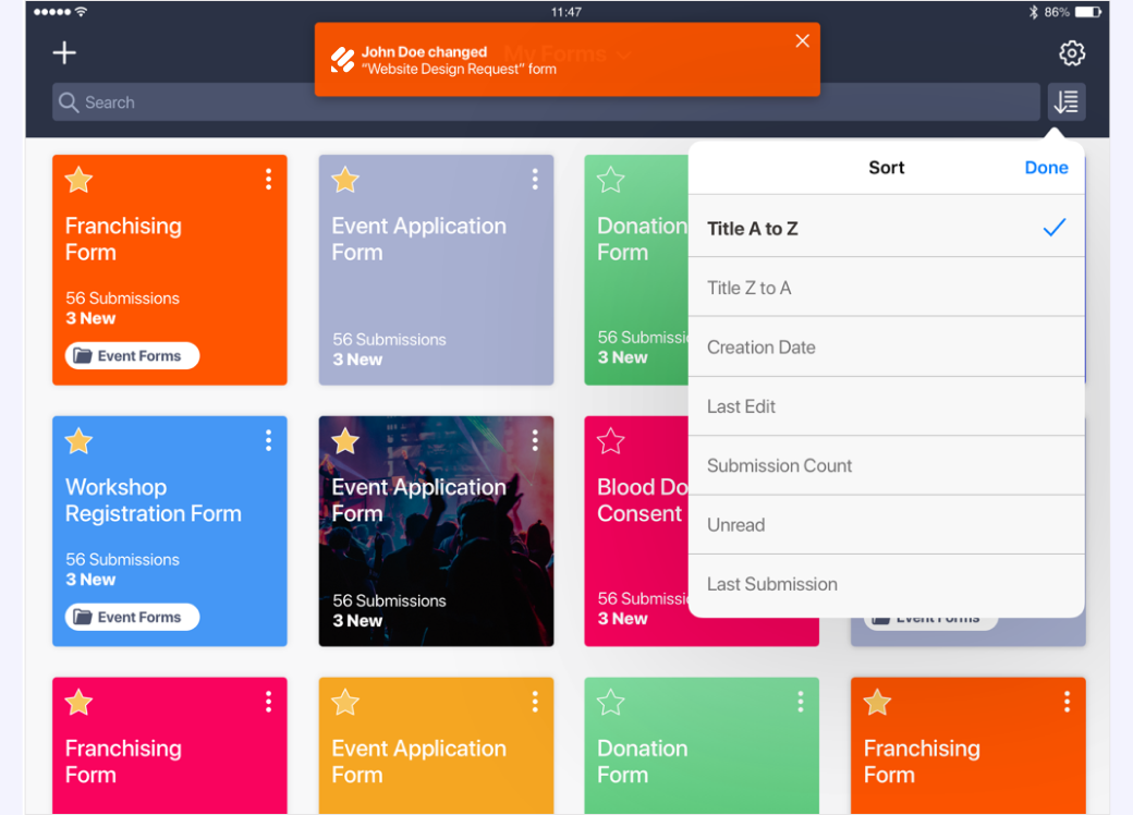 Jotform Mobile Forms (iOS) Screenshot 6