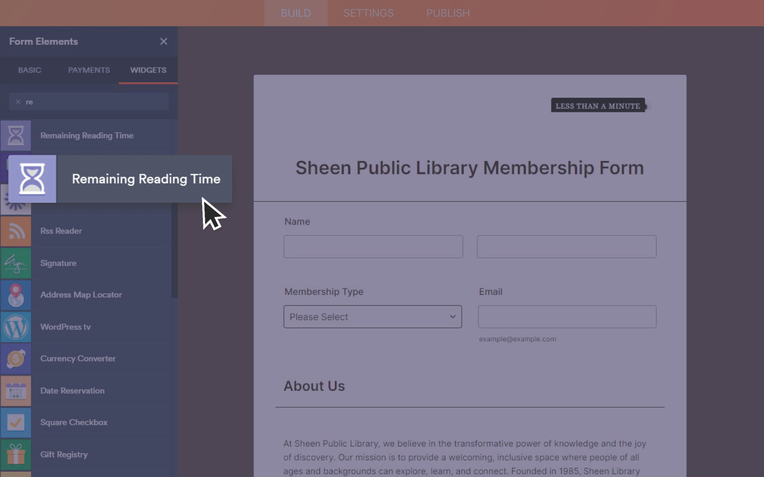 Remaining Reading Time Screenshot 2