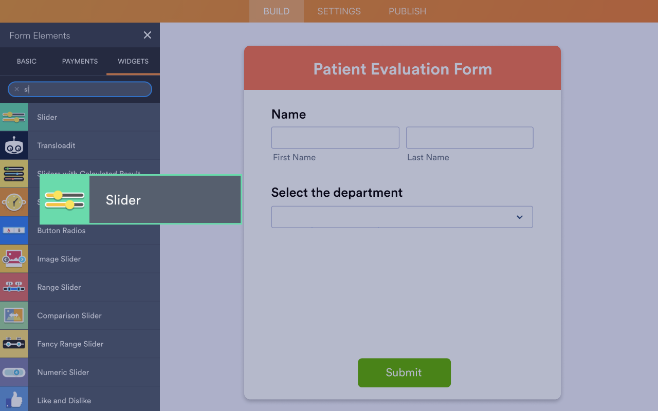 Slider Screenshot 2