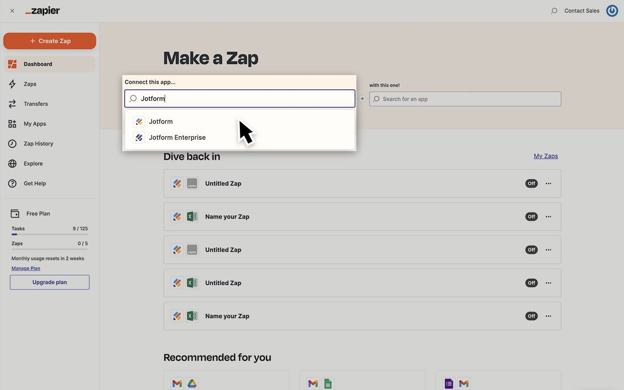 Zapier Integration Screenshot 2