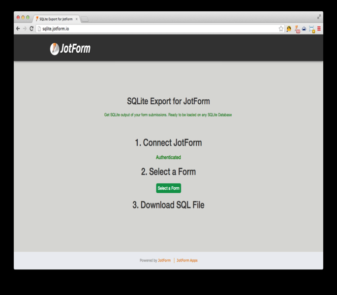 SQLite Export Screenshot 4