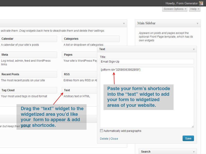 Form Generator for WordPress Screenshot 9