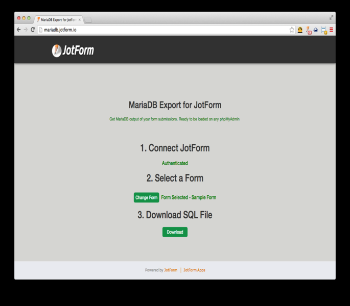 MariaDB Export Screenshot 6