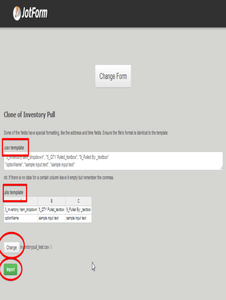 Import Data Screenshot 3