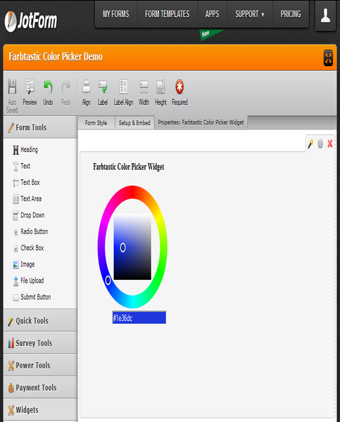 Farbtastic Color Picker Screenshot 1