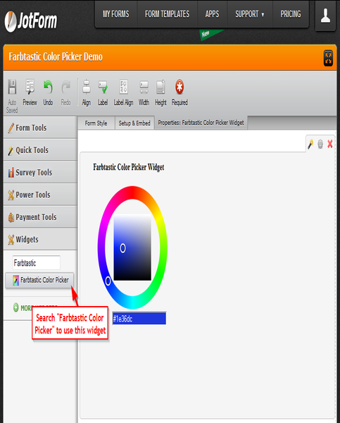 Farbtastic Color Picker Screenshot 2