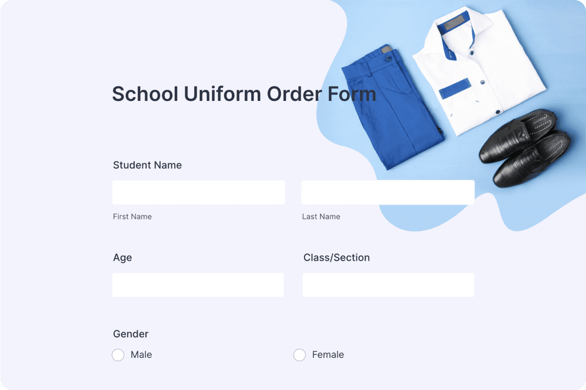 School Uniform Order Form
