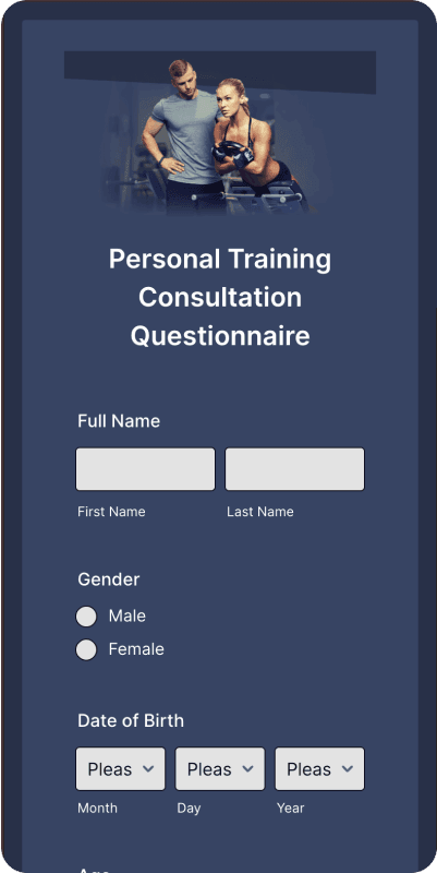 Personal Training Consultant Questionnaire