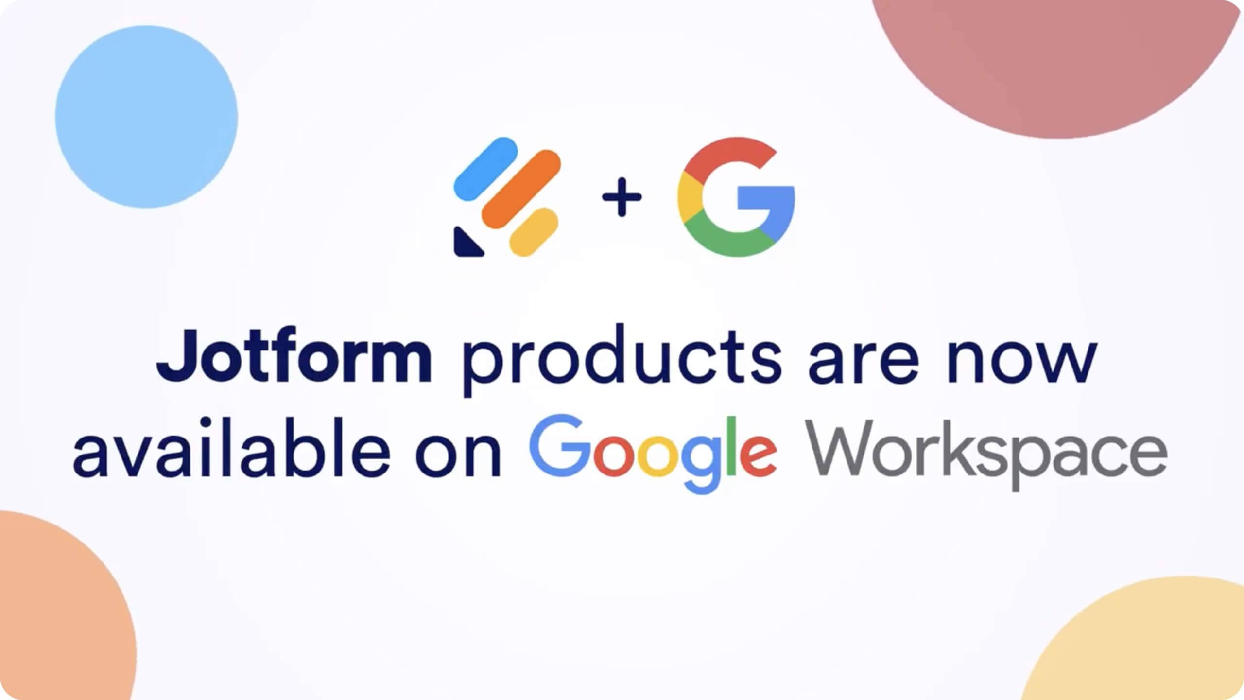 Introducing Jotform Products on Google Workspace
