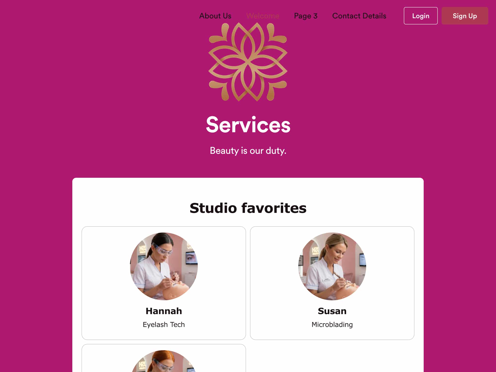Beauty Studio App