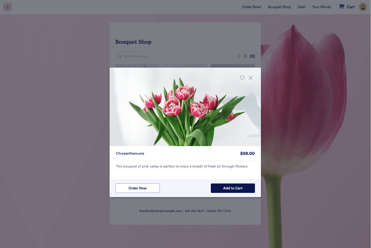 Flower Ordering App