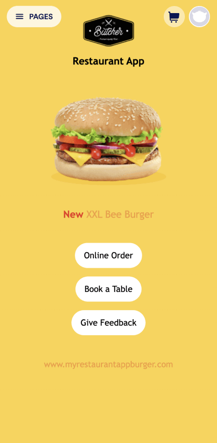 Burger Restaurant App