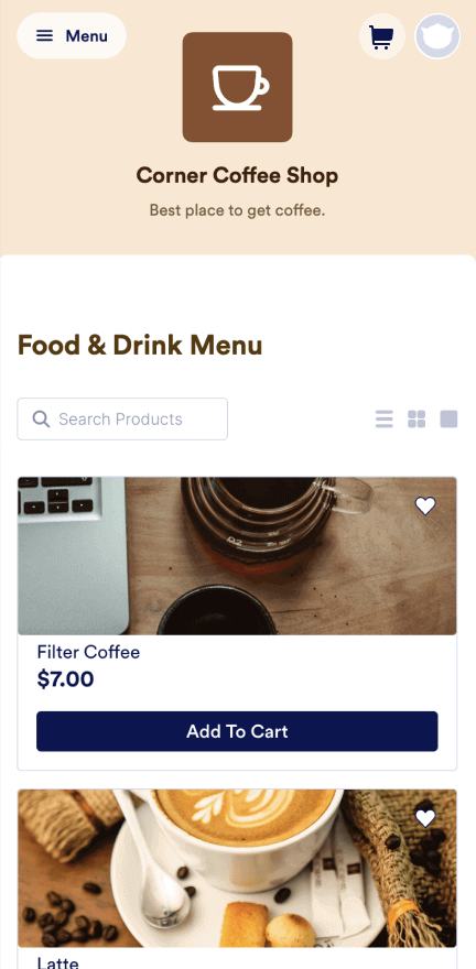 Coffee Shop App