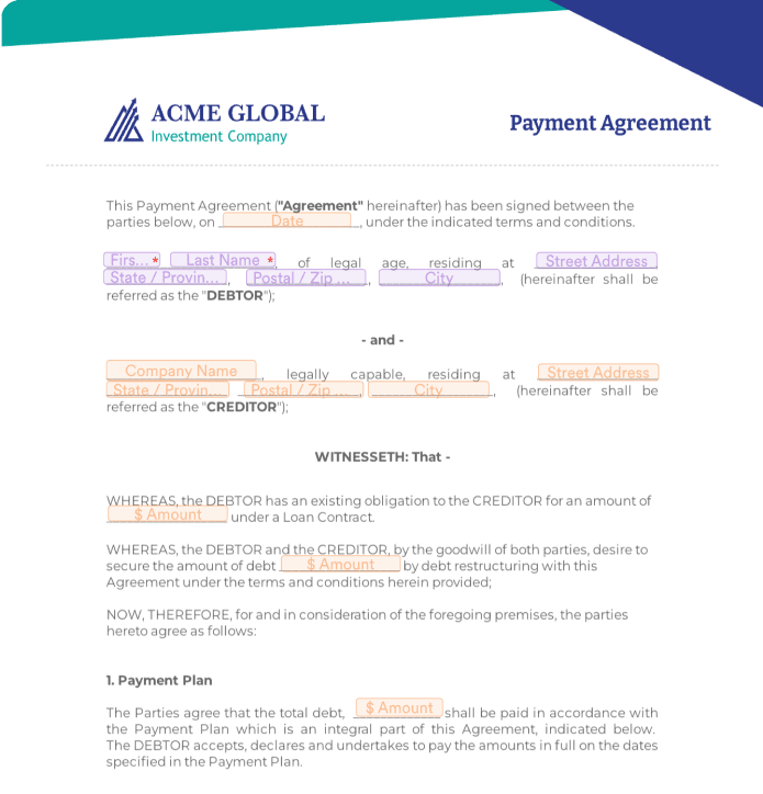 Payment Agreement