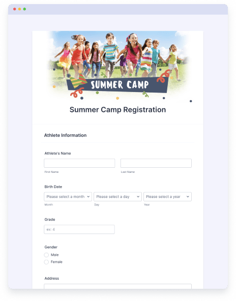 online registration