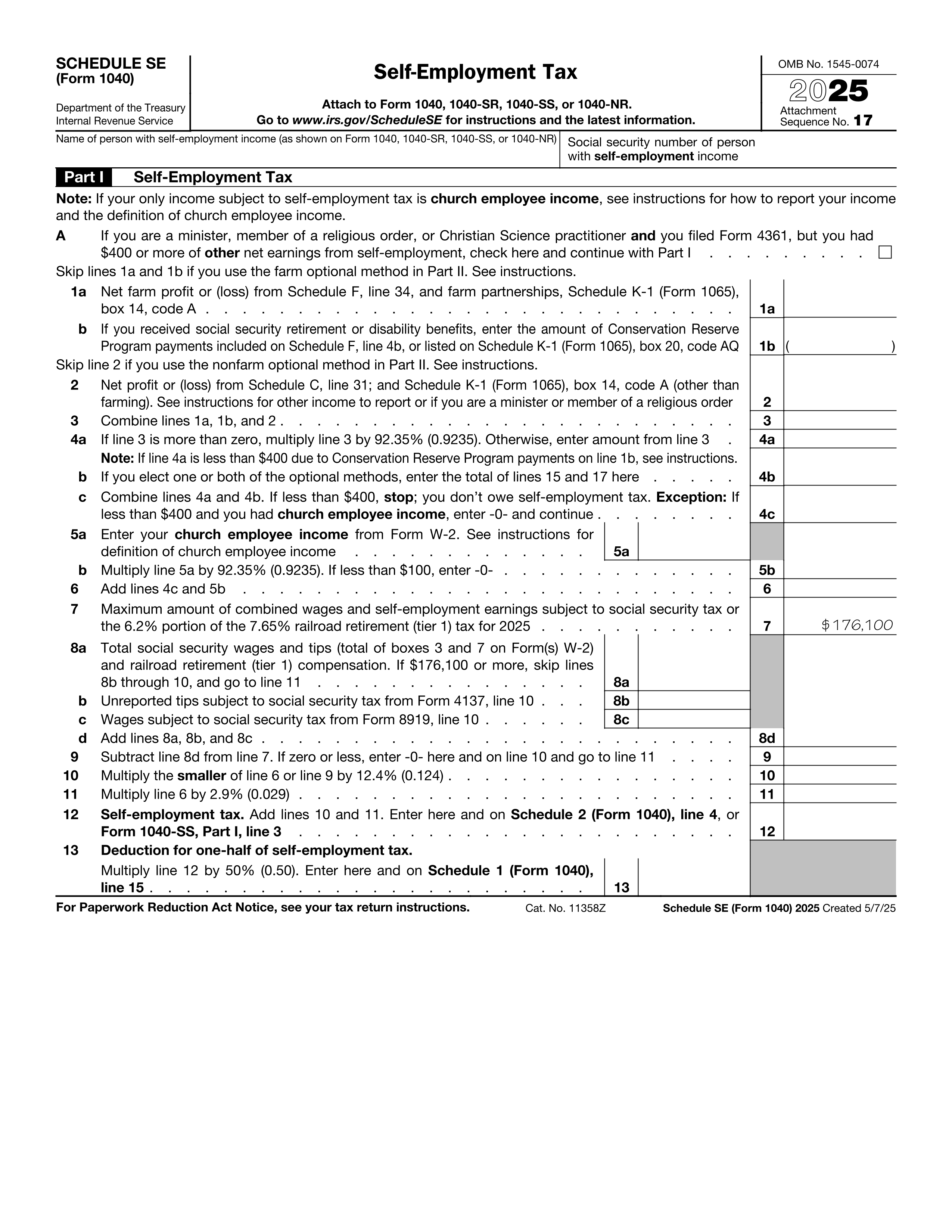 1040SE Form