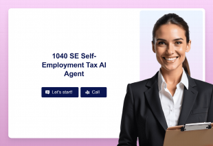 1040 SE Self-Employment Tax AI Agent Template Thumbnail