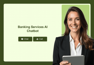 Banking Services AI Chatbot Template Thumbnail