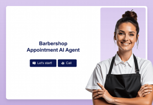 Barbershop Appointment AI Agent Template Thumbnail