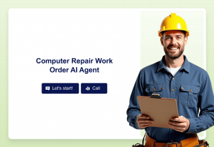 Computer Repair Work Order AI Agent Template Thumbnail