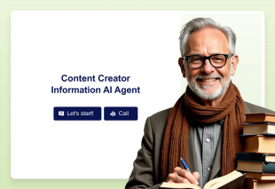 Content Creator Information AI Agent Template Thumbnail