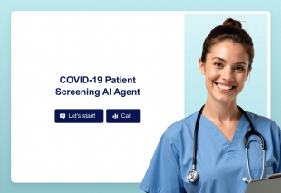 COVID-19 Patient Screening AI Agent Template Thumbnail