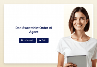 Dad Sweatshirt Order AI Agent Template Thumbnail