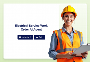 Electrical Service Work Order AI Agent Template Thumbnail