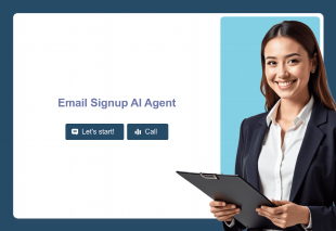 Email Signup AI Agent Template Thumbnail