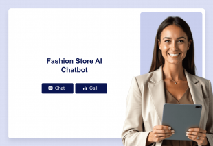 Fashion Store AI Chatbot Template Thumbnail