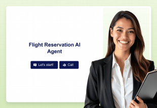 Flight Reservation AI Agent Template Thumbnail