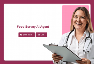 Food Survey AI Agent Template Thumbnail