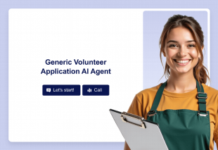 Generic Volunteer Application AI Agent Template Thumbnail
