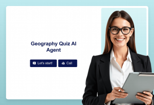 Geography Quiz AI Agent Template Thumbnail