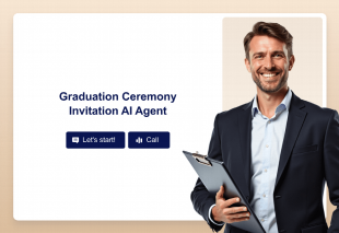 Graduation Ceremony Invitation AI Agent Template Thumbnail