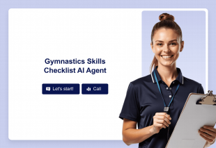 Gymnastics Skills Checklist AI Agent Template Thumbnail