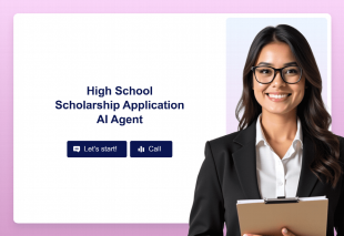 High School Scholarship Application AI Agent Template Thumbnail