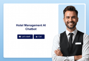 Hotel Management AI Chatbot Template Thumbnail