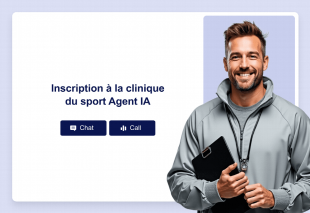 Inscription à la clinique du sport Agent IA Thumbnail