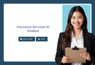 Insurance Services AI Chatbot Template Thumbnail