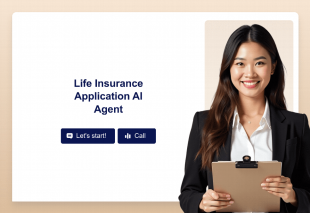 Life Insurance Application AI Agent Template Thumbnail